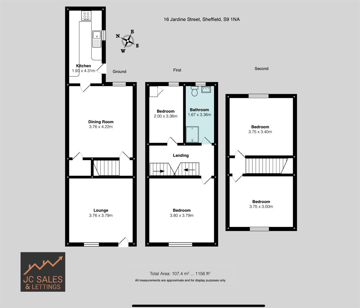 Jardine Street, Sheffield Floorplan
